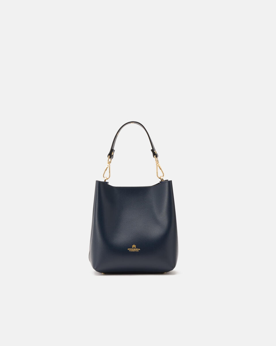 SMALL BUCKET BAG Navy  - Bucket Bags - Women's Bags - Bags - Cuoieria Fiorentina