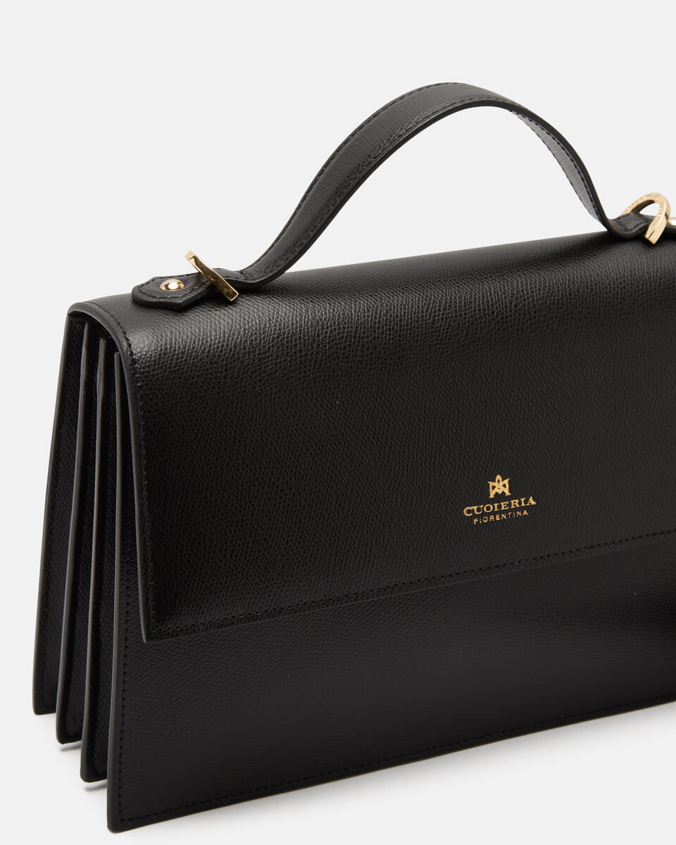 FLAP BAG Black  - Messenger Bags - Women's Bags - Bags - Cuoieria Fiorentina