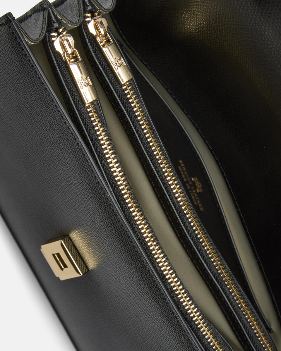 FLAP BAG Black  - Messenger Bags - Women's Bags - Bags - Cuoieria Fiorentina