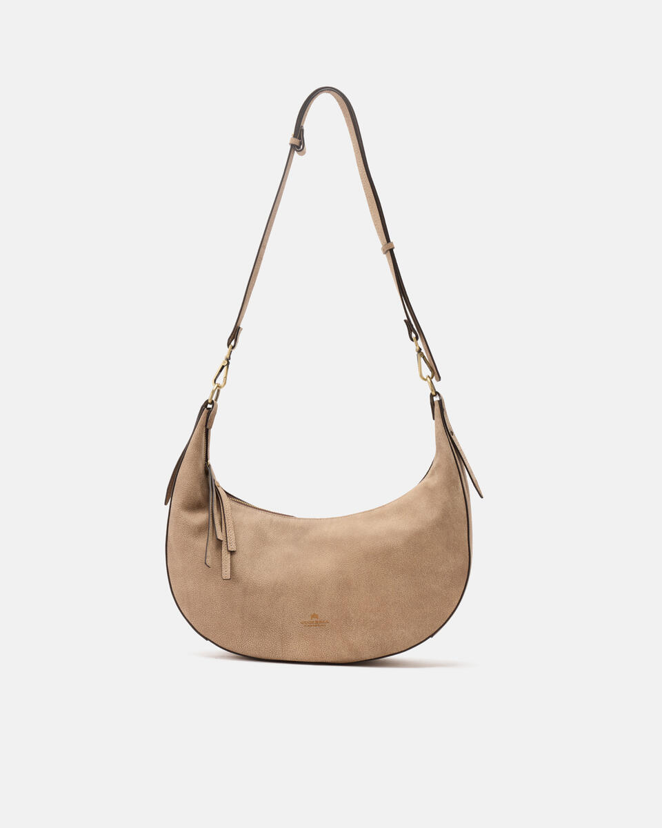 Eva soft large hobo Nabuck Desert  - Borse A Spalla - Borse Donna - Borse - Cuoieria Fiorentina