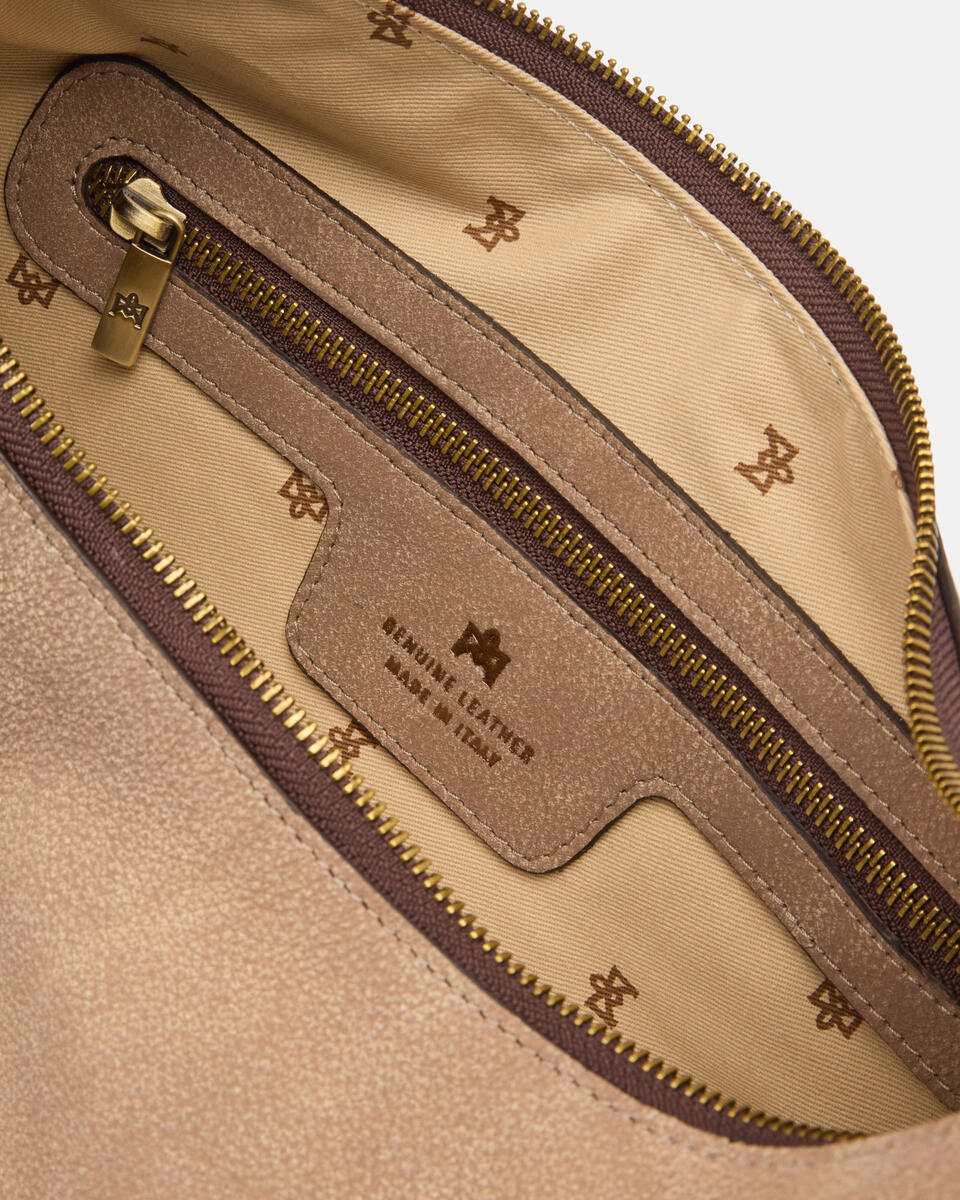 Eva soft large hobo Nabuck Desert  - Borse A Spalla - Borse Donna - Borse - Cuoieria Fiorentina
