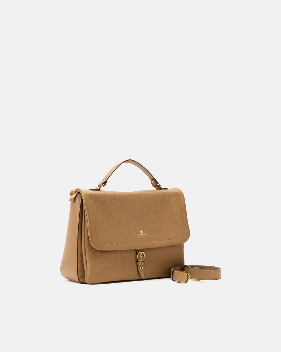 LARGE FLAP BAG Desert  - Messenger Bags - Women's Bags - Bags - Cuoieria Fiorentina