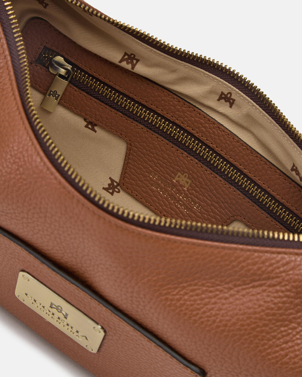 LARGE CROISSANT Caramel  - Shoulder Bags - Women's Bags - Bags - Cuoieria Fiorentina