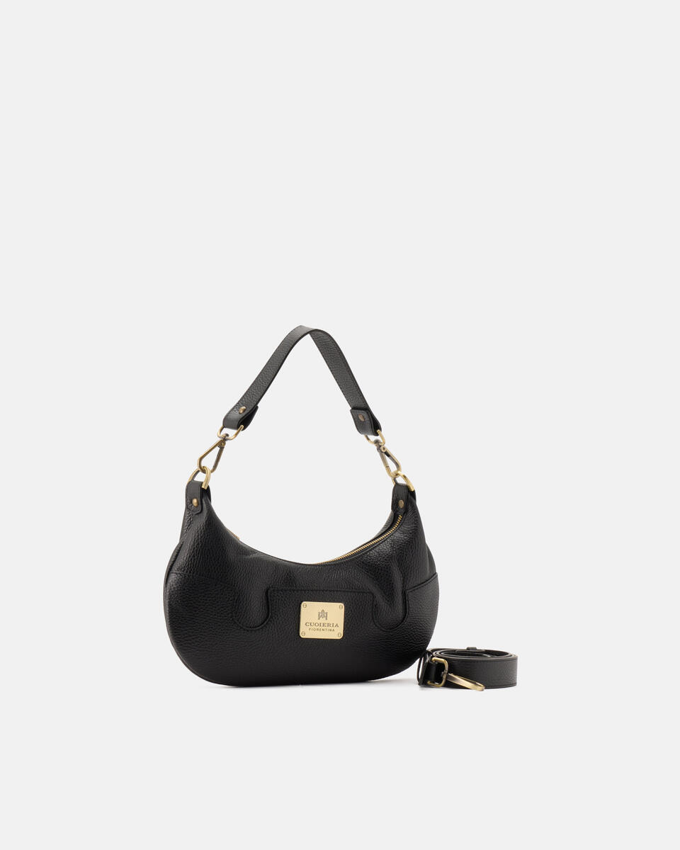 SMALL CROISSANT Black  - Shoulder Bags - Women's Bags - Bags - Cuoieria Fiorentina