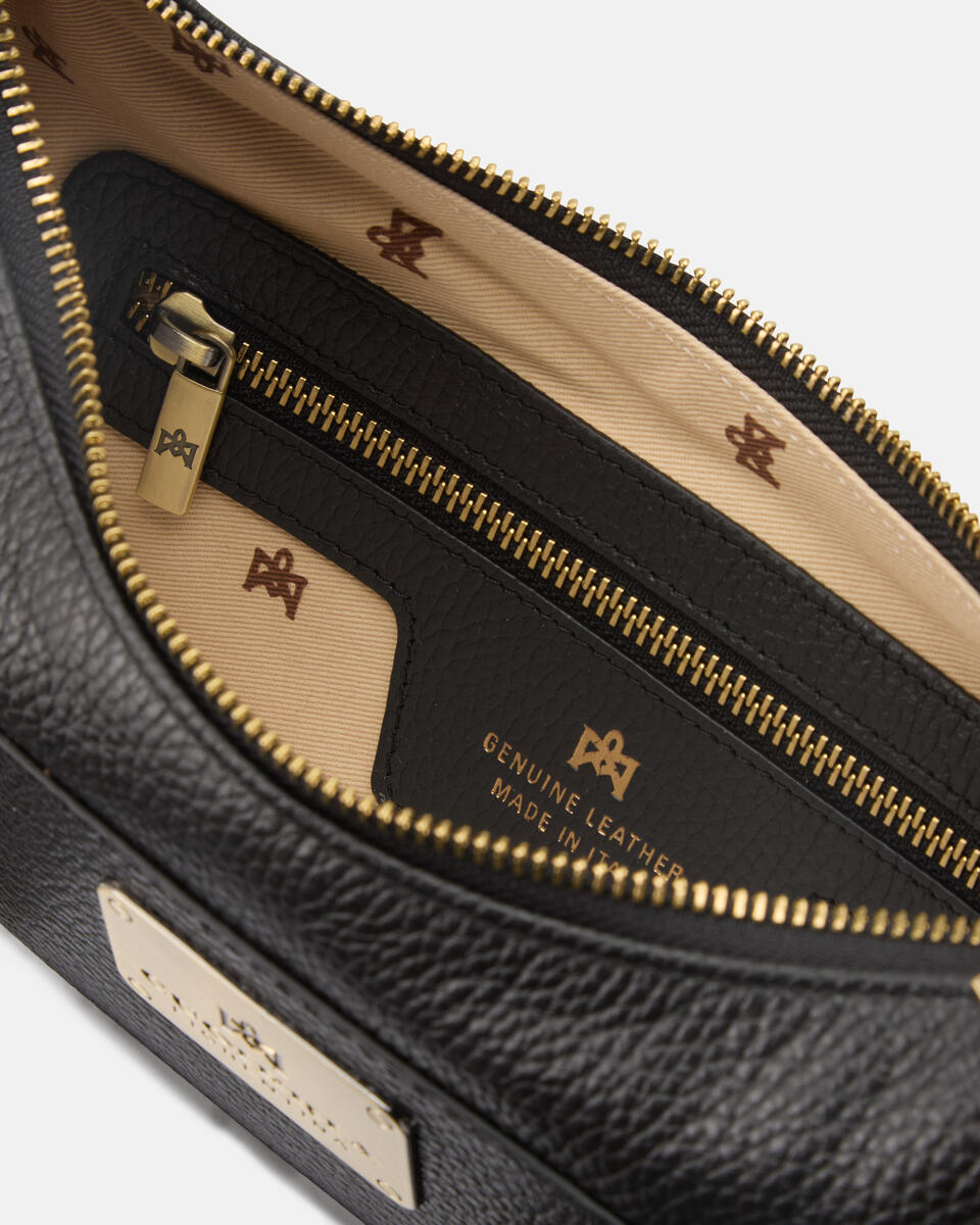 SMALL CROISSANT Black  - Shoulder Bags - Women's Bags - Bags - Cuoieria Fiorentina