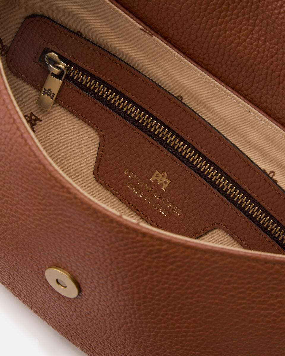 Bella selleria flap bag Caramel  - Messenger - Borse Donna - Borse - Cuoieria Fiorentina