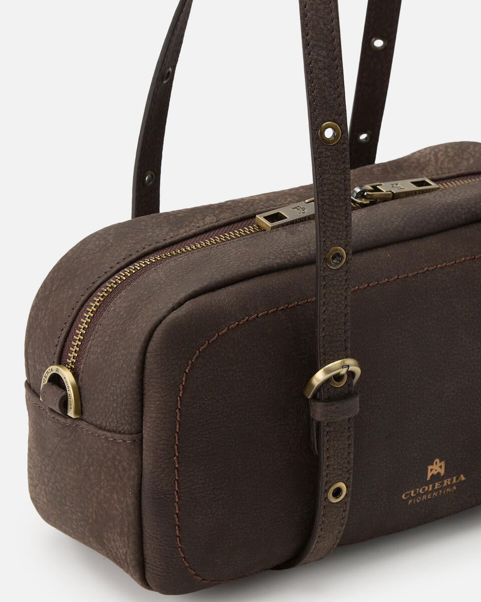 DUFFLE BAG Chocolate  - Shoulder Bags - Women's Bags - Bags - Cuoieria Fiorentina
