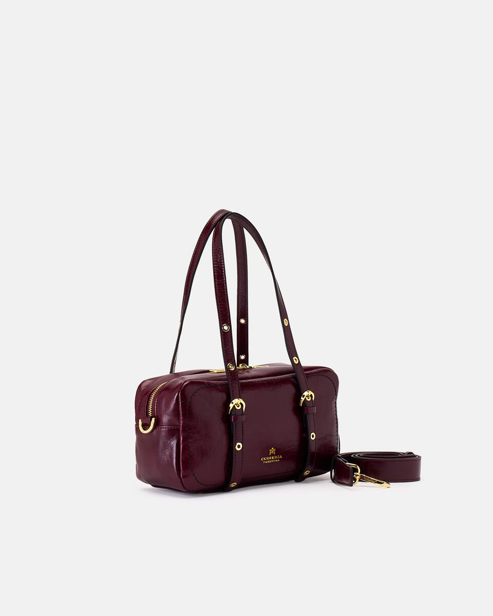 DUFFLE BAG Black cherry  - Shoulder Bags - Women's Bags - Bags - Cuoieria Fiorentina