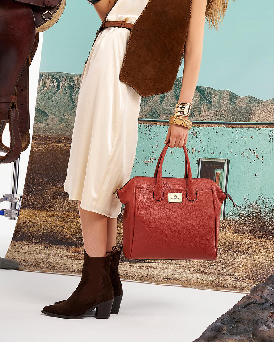 Bella selleria large tote Prosecco  - Tote Bag - Borse Donna - Borse - Cuoieria Fiorentina