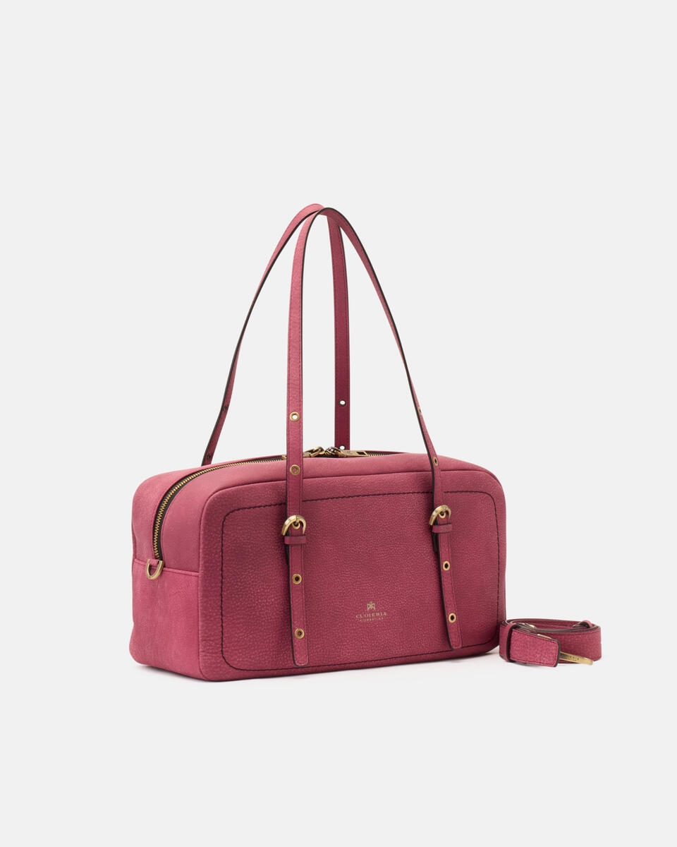 LARGE DUFFLE Cyclamen  - Shoulder Bags - Women's Bags - Bags - Cuoieria Fiorentina