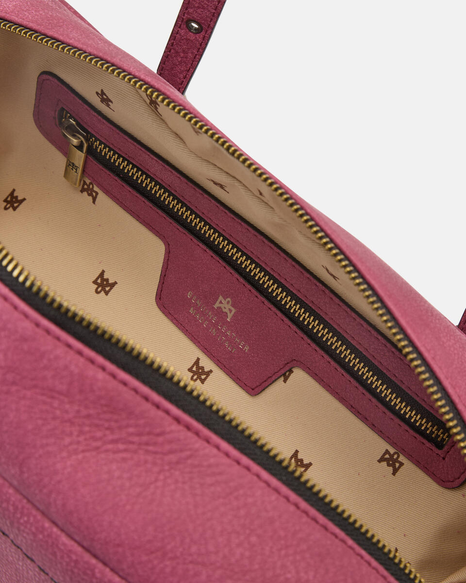 LARGE DUFFLE Cyclamen  - Shoulder Bags - Women's Bags - Bags - Cuoieria Fiorentina