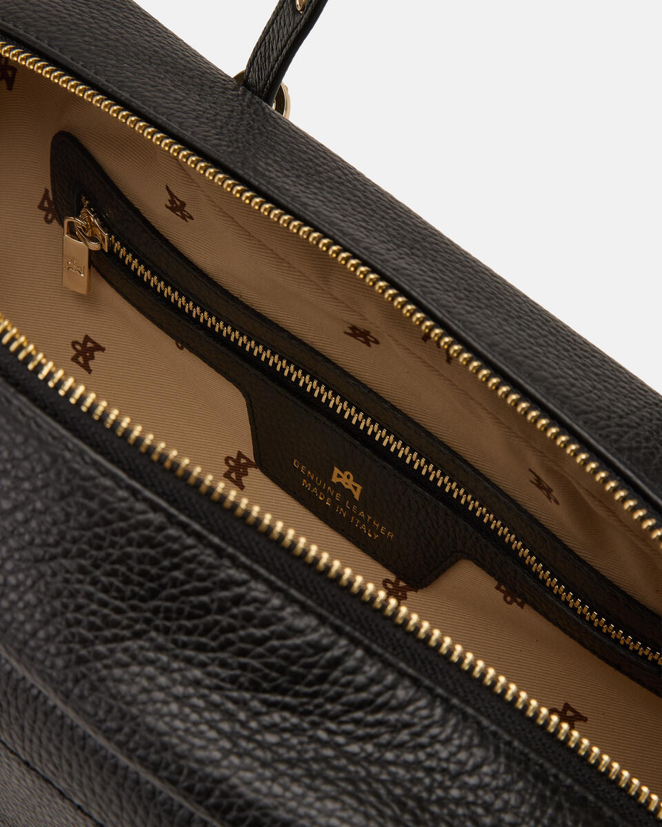 Eva soft large duffle Nero  - Borse A Spalla - Borse Donna - Borse - Cuoieria Fiorentina