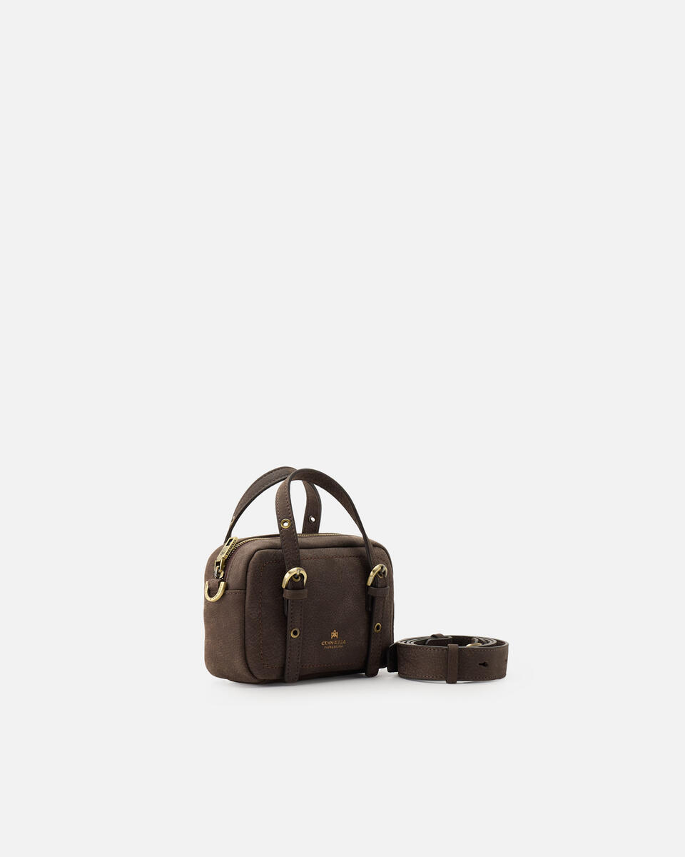 Eva soft mini duffle Cioccolato  - Mini Bag - Borse Donna - Borse - Cuoieria Fiorentina