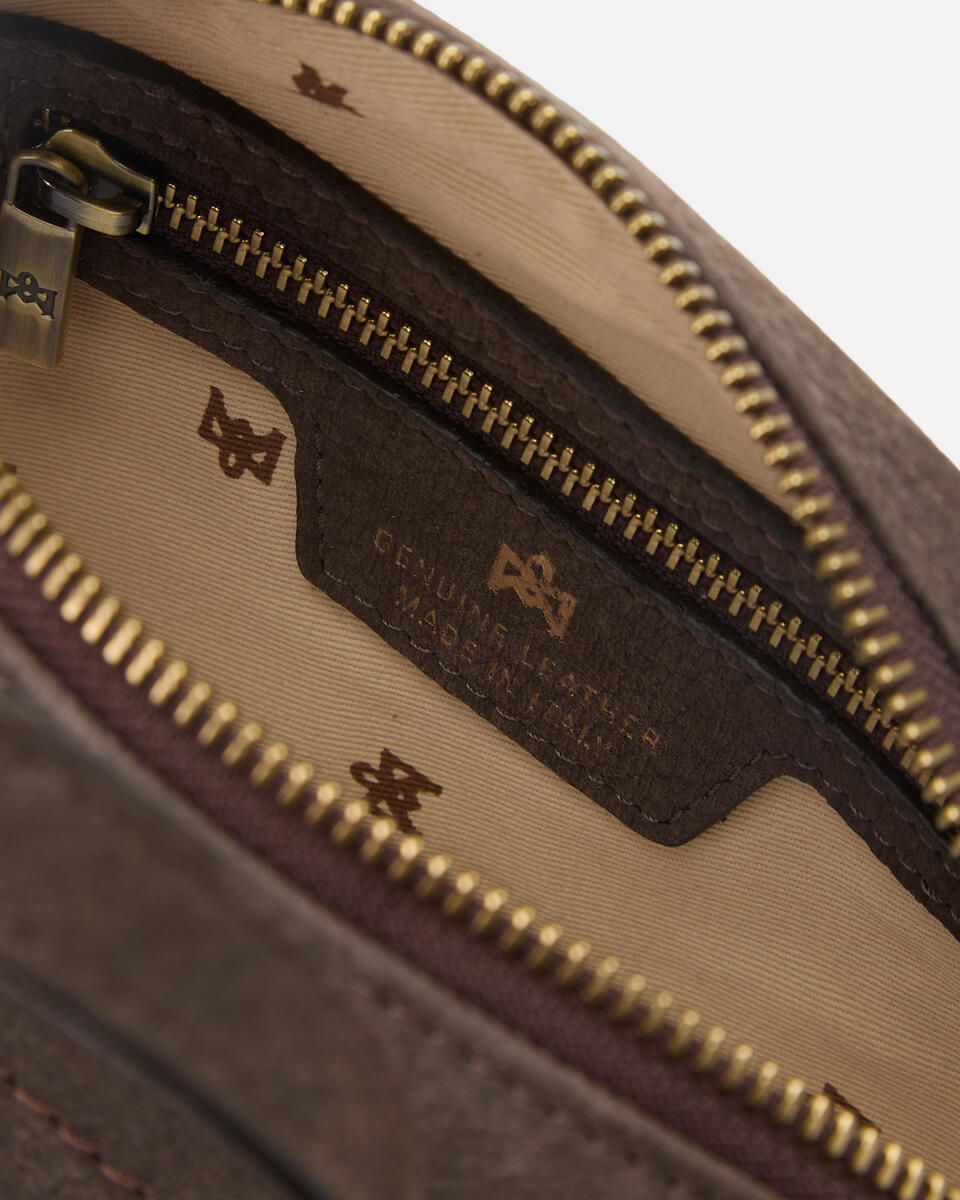 Eva soft mini duffle Cioccolato  - Mini Bag - Borse Donna - Borse - Cuoieria Fiorentina