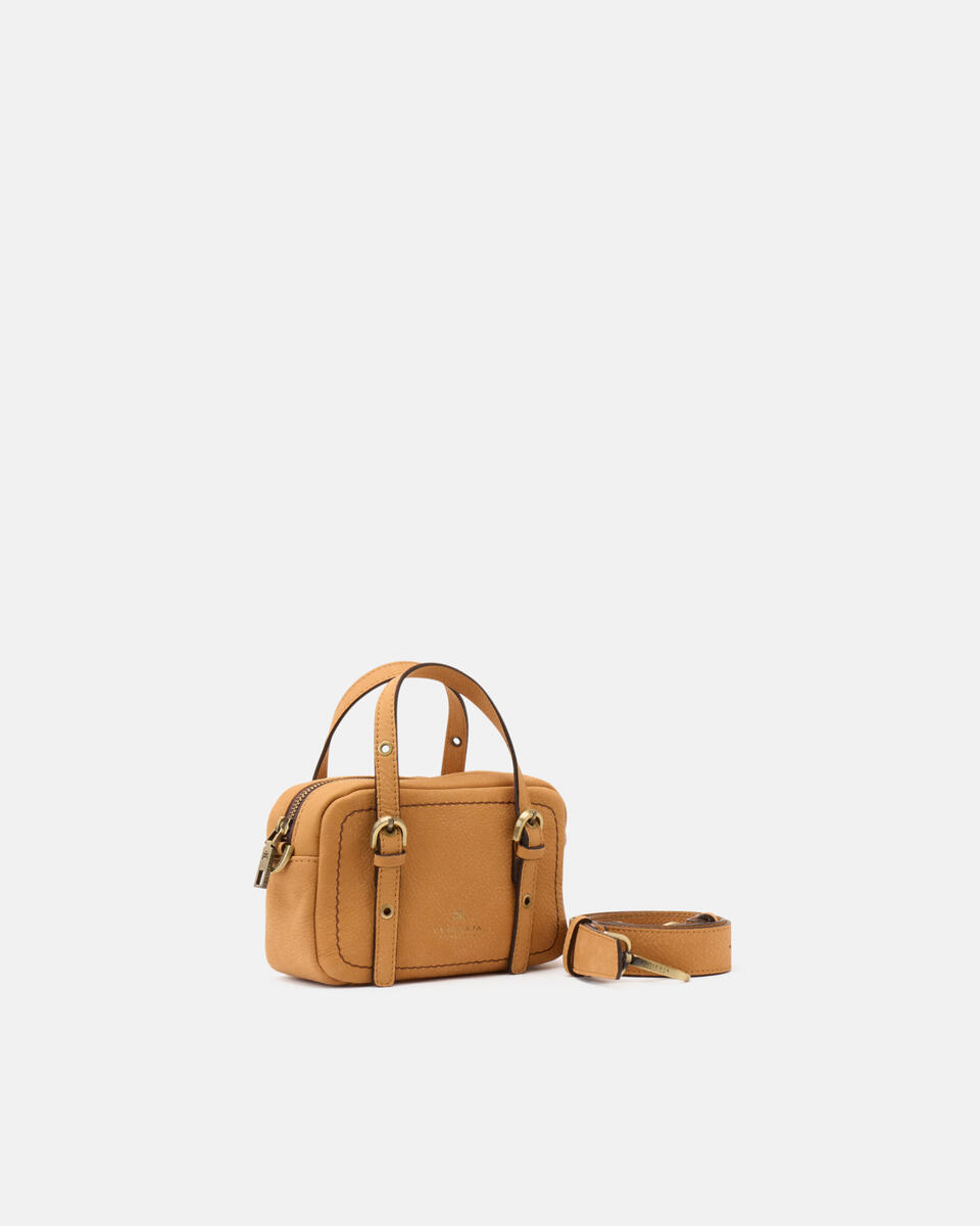 Eva soft mini duffle Curry  - Mini Bag - Borse Donna - Borse - Cuoieria Fiorentina