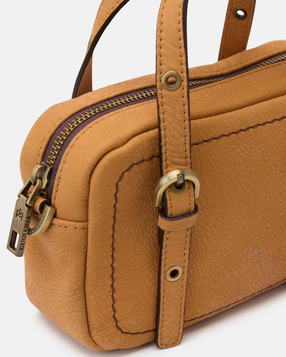 Eva soft mini duffle Curry  - Mini Bag - Borse Donna - Borse - Cuoieria Fiorentina