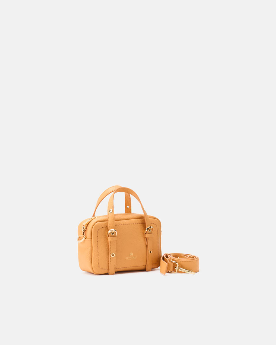 Eva soft mini duffle Apricot  - Mini Bag - Borse Donna - Borse - Cuoieria Fiorentina