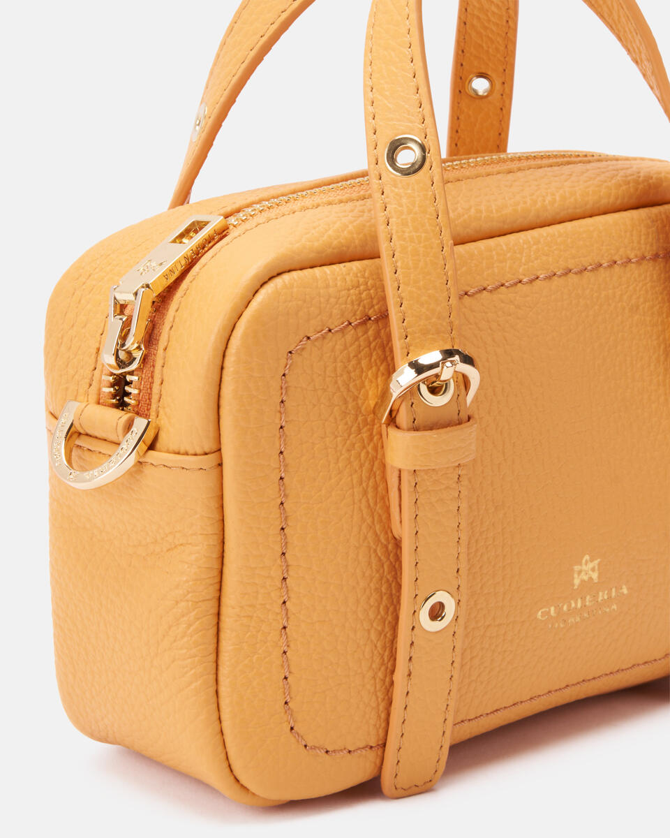 Eva soft mini duffle Apricot  - Mini Bag - Borse Donna - Borse - Cuoieria Fiorentina