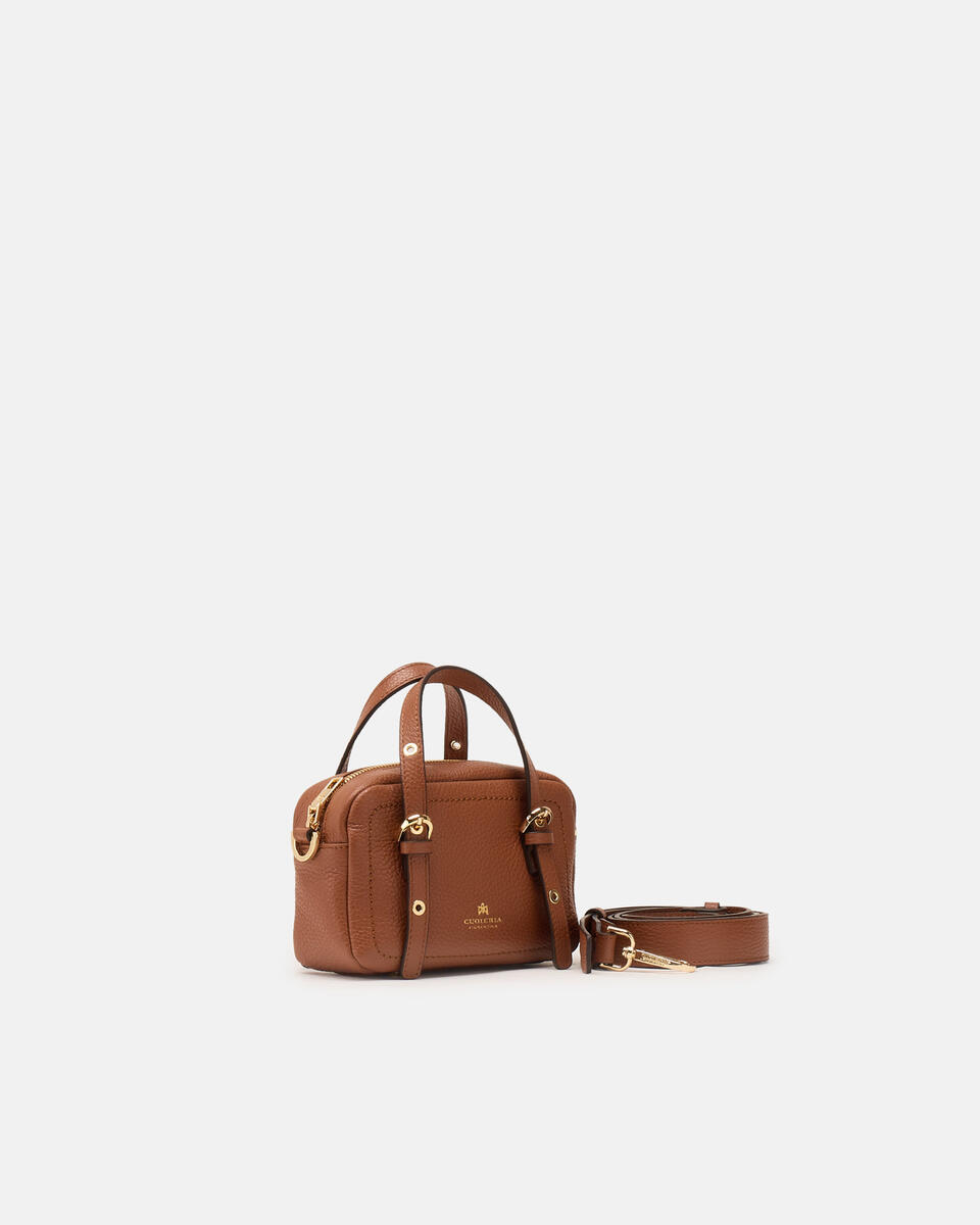 Eva soft mini duffle Caramel  - Mini Bag - Borse Donna - Borse - Cuoieria Fiorentina