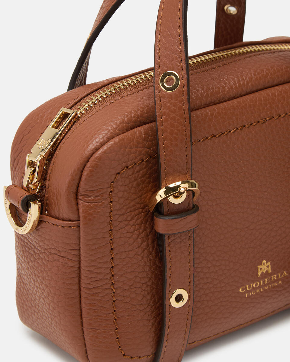 Eva soft mini duffle Caramel  - Mini Bag - Borse Donna - Borse - Cuoieria Fiorentina
