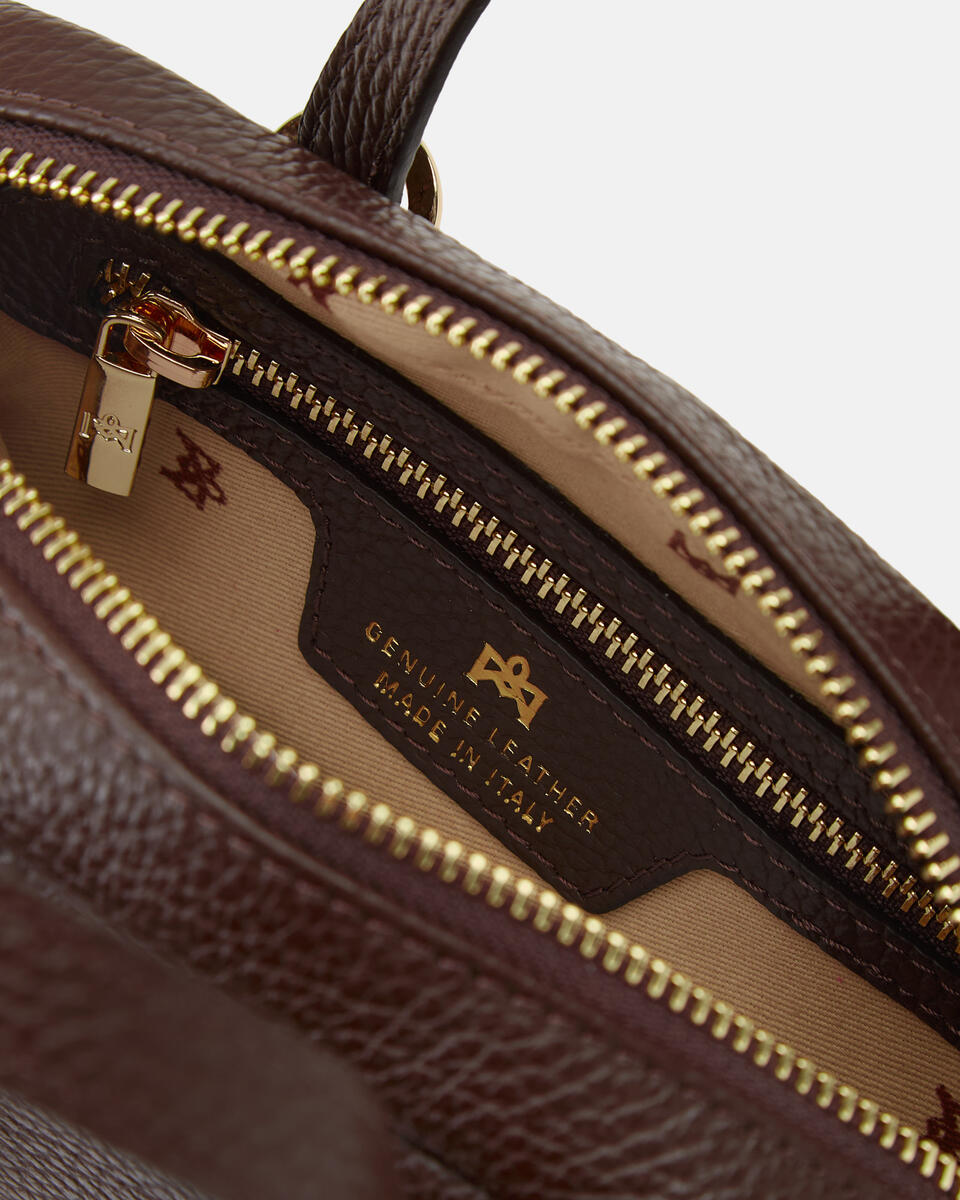 Eva soft mini duffle Cioccolato  - Mini Bag - Borse Donna - Borse - Cuoieria Fiorentina