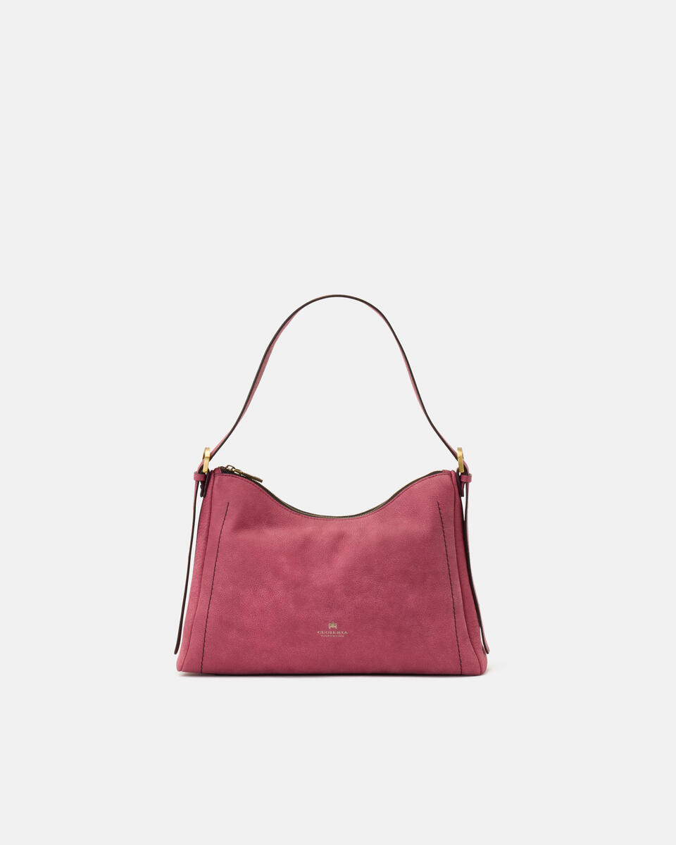 SQUARED HOBO Cyclamen  - Shoulder Bags - Women's Bags - Bags - Cuoieria Fiorentina