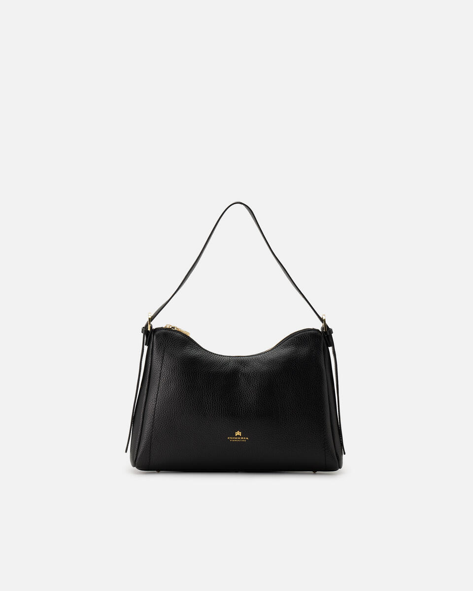 SQUARED HOBO Black  - Shoulder Bags - Women's Bags - Bags - Cuoieria Fiorentina