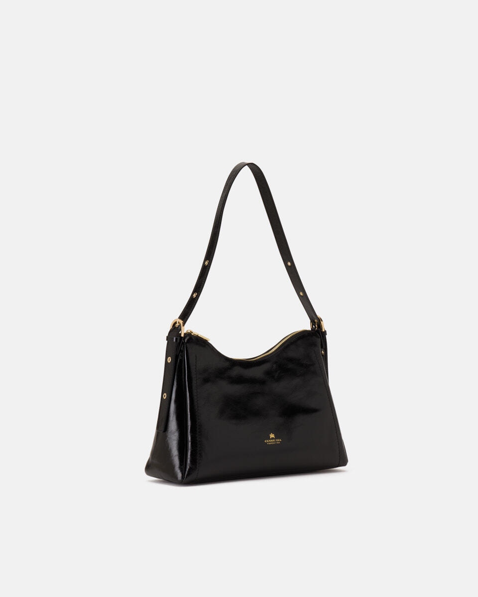 Eva soft squared hobo Vintage Nero  - Borse A Spalla - Borse Donna - Borse - Cuoieria Fiorentina