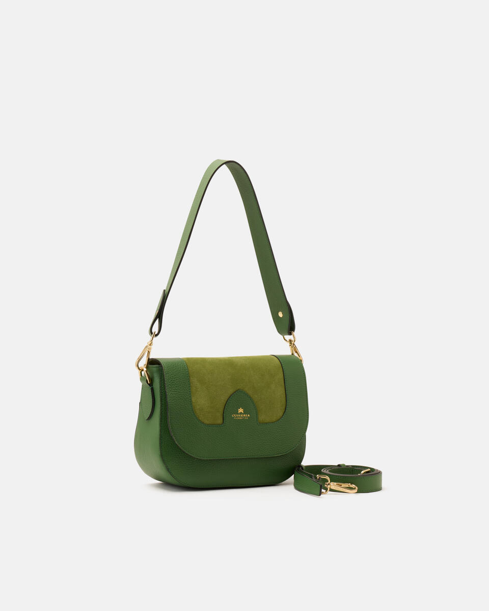 Stella medium messenger Aloe  - Borse A Spalla - Borse Donna - Borse - Cuoieria Fiorentina