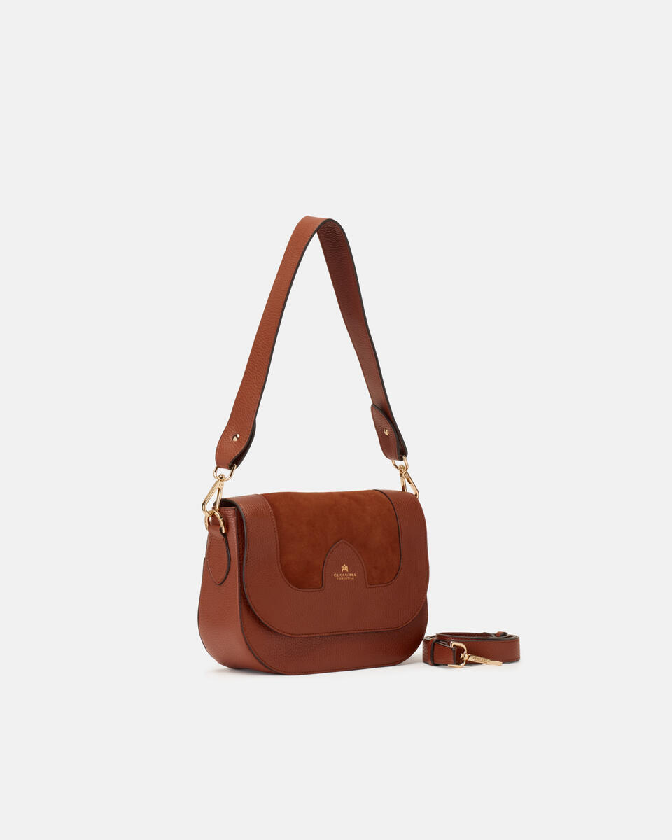 Stella medium messenger Caramel  - Borse A Spalla - Borse Donna - Borse - Cuoieria Fiorentina