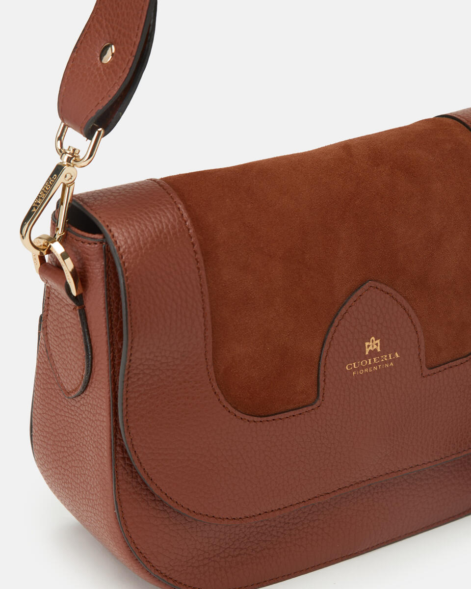 Stella medium messenger Caramel  - Borse A Spalla - Borse Donna - Borse - Cuoieria Fiorentina