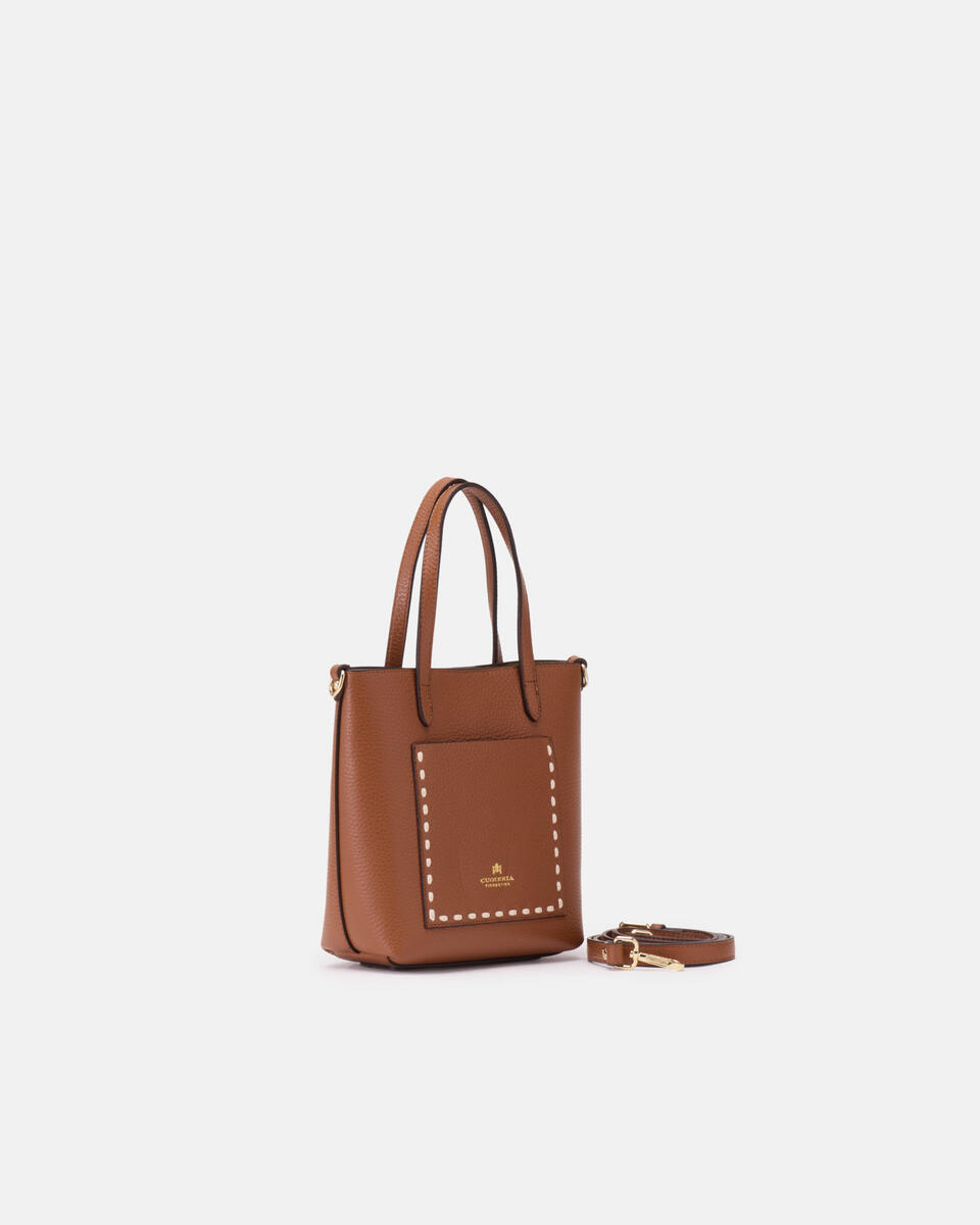 Link small tote Caramel  - Mini Bag - Borse Donna - Borse - Cuoieria Fiorentina