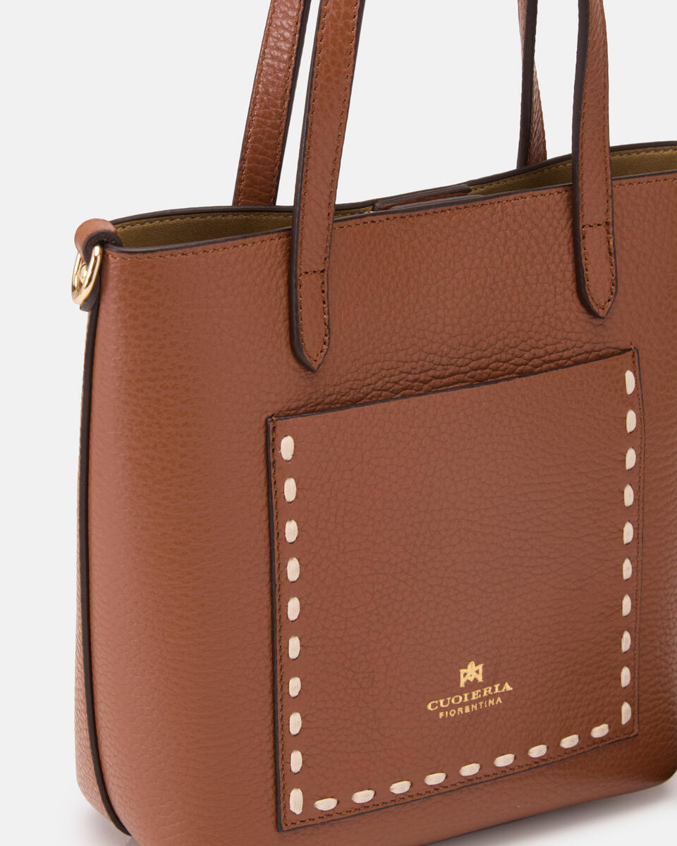 Link small tote Caramel  - Mini Bag - Borse Donna - Borse - Cuoieria Fiorentina