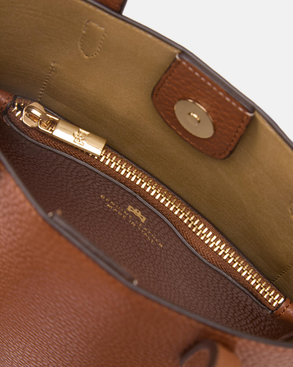 Link small tote Caramel  - Mini Bag - Borse Donna - Borse - Cuoieria Fiorentina