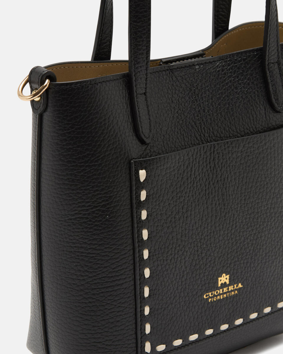 Link small tote Nero  - Tote Bag - Borse Donna - Borse - Cuoieria Fiorentina