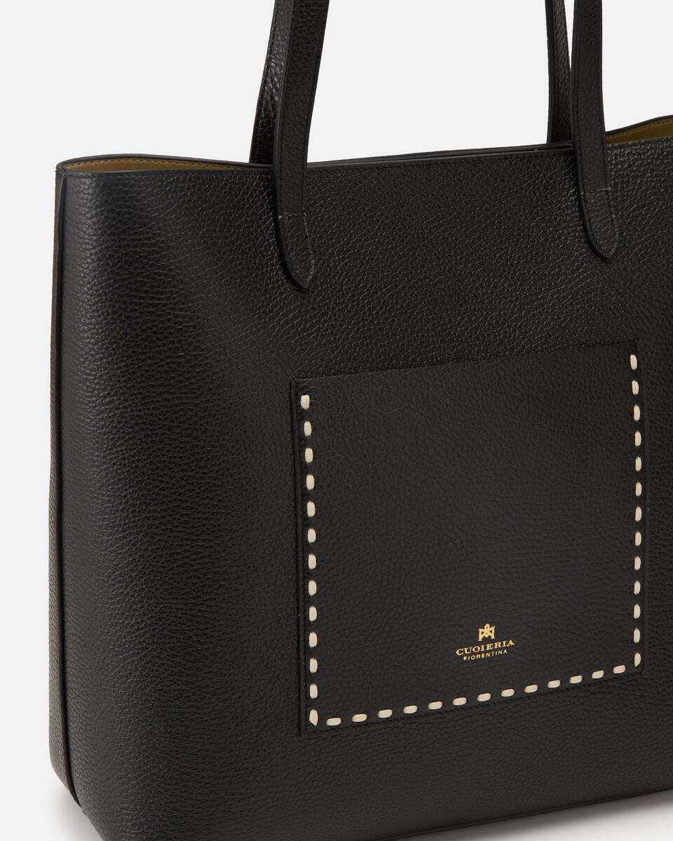 Link Shopping bag Nero  - Shopping - Borse Donna - Borse - Cuoieria Fiorentina