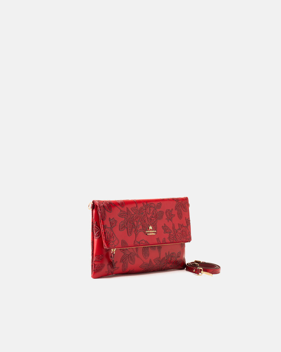 MAXI POUCH Red  - Clutch Bags - Women's Bags - Bags - Cuoieria Fiorentina