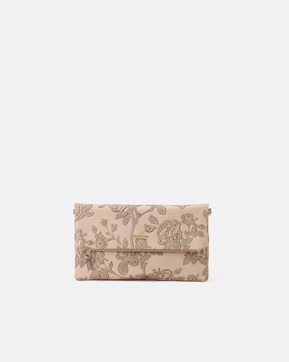 MAXI POUCH Taupe  - Clutch Bags - Women's Bags - Bags - Cuoieria Fiorentina