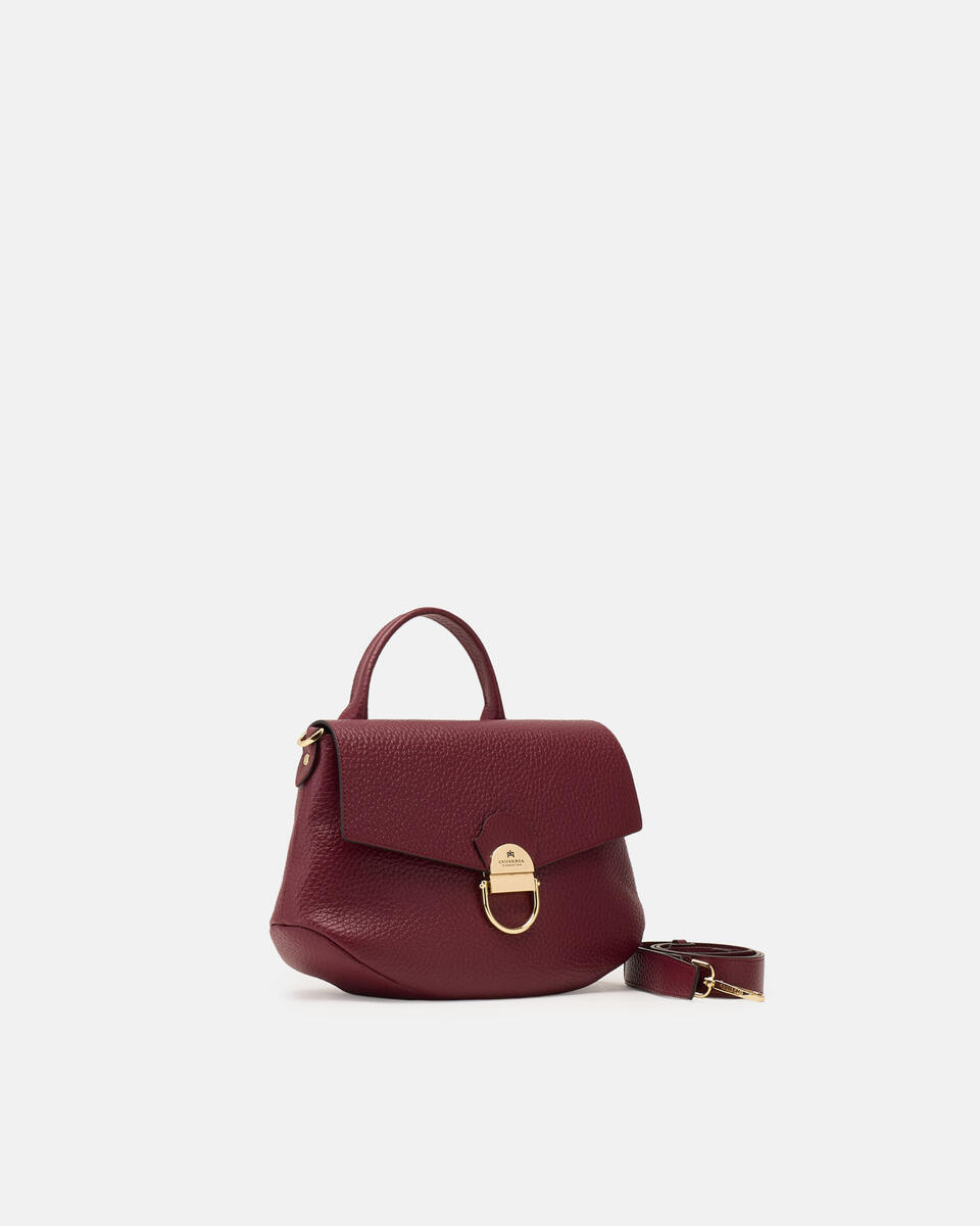 SMALL FLAP BAG Bordeaux  - Cuoieria Fiorentina