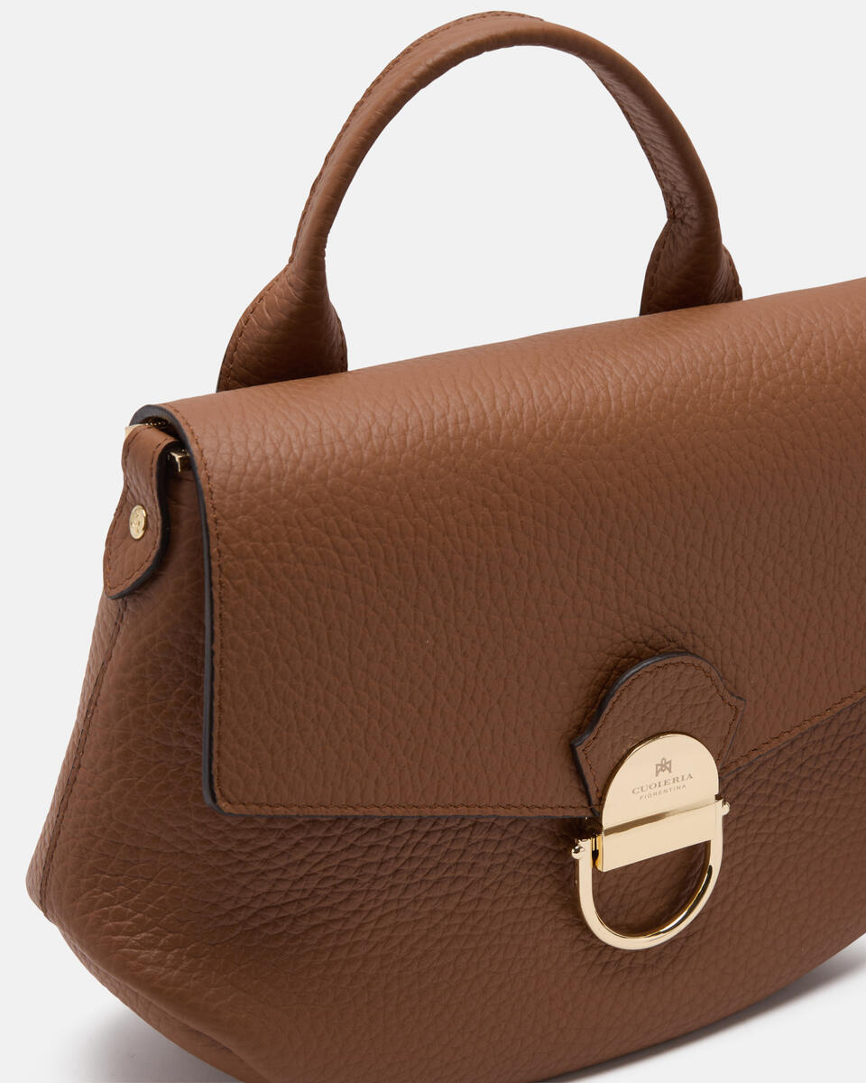 SMALL FLAP BAG Caramel  - Messenger Bags - Women's Bags - Bags - Cuoieria Fiorentina