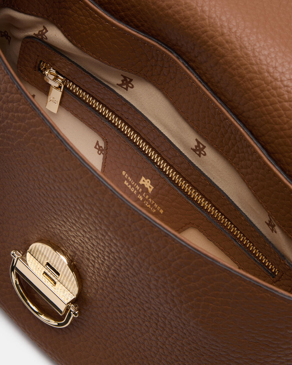 SMALL FLAP BAG Caramel  - Messenger Bags - Women's Bags - Bags - Cuoieria Fiorentina