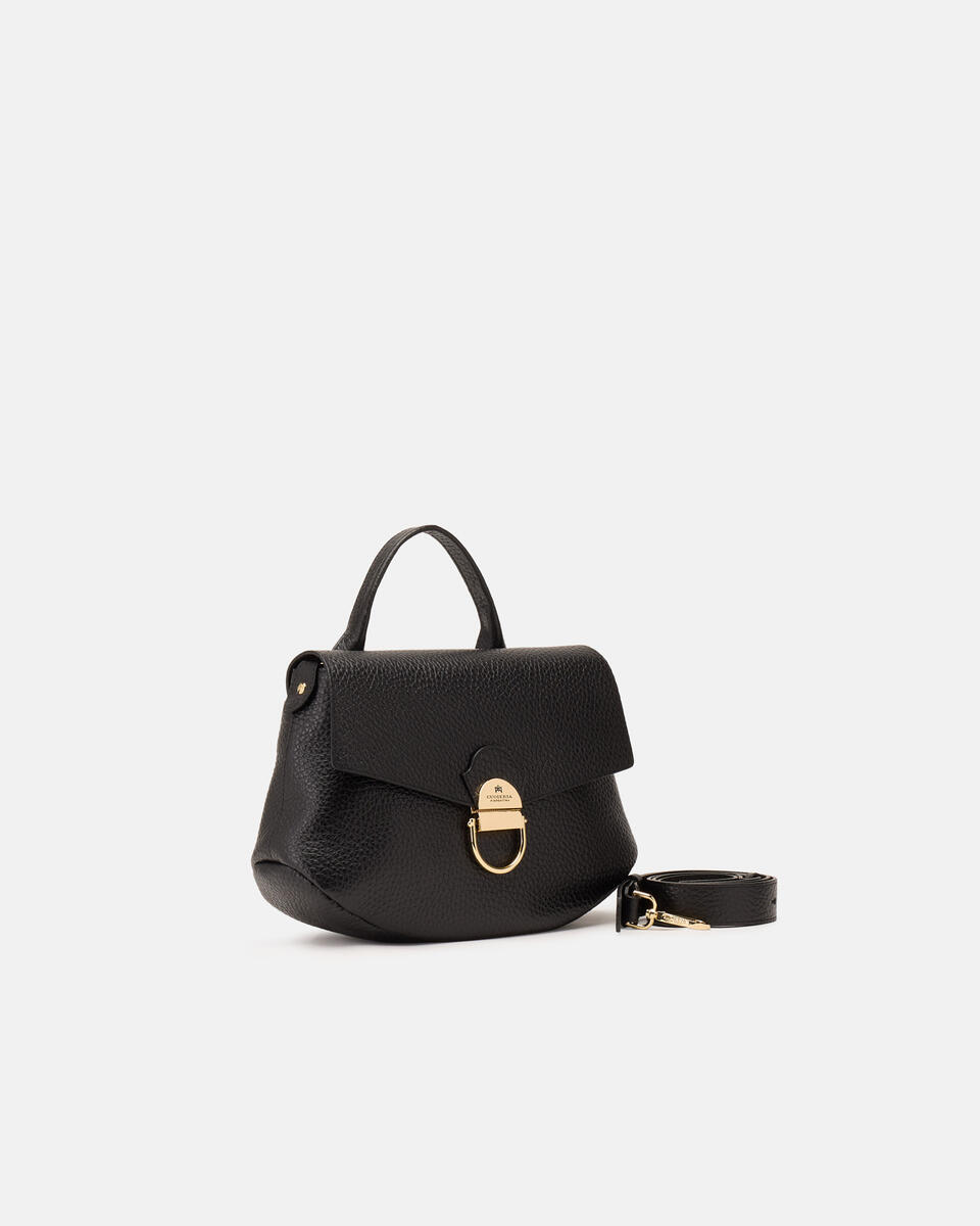 Jess small flap bag in pelle Nero  - Messenger - Borse Donna - Borse - Cuoieria Fiorentina