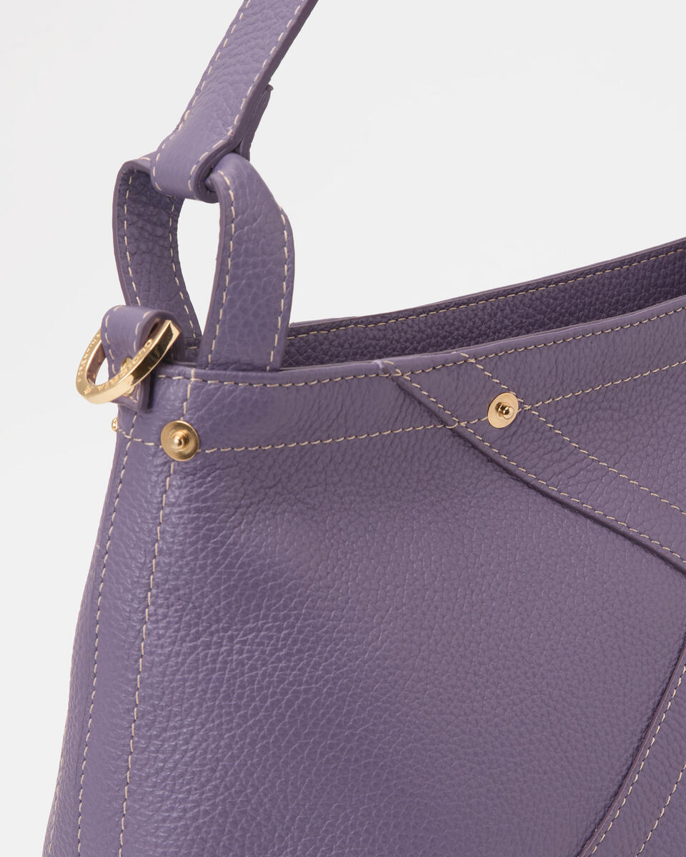 SMALL HOBO Lavander  - Shoulder Bags - Women's Bags - Bags - Cuoieria Fiorentina