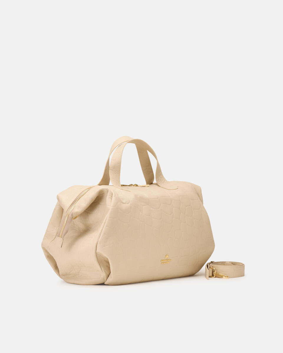 LARGE DUFFLE BAG Prosecco  - Tote Bags - Women's Bags - Bags - Cuoieria Fiorentina