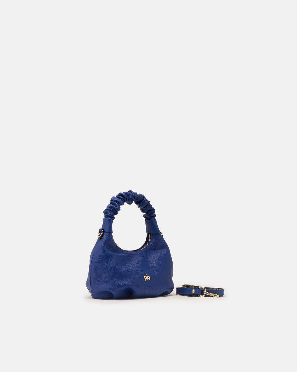 SMALL HOBO BAG Bluette  - Shoulder Bags - Women's Bags - Bags - Cuoieria Fiorentina