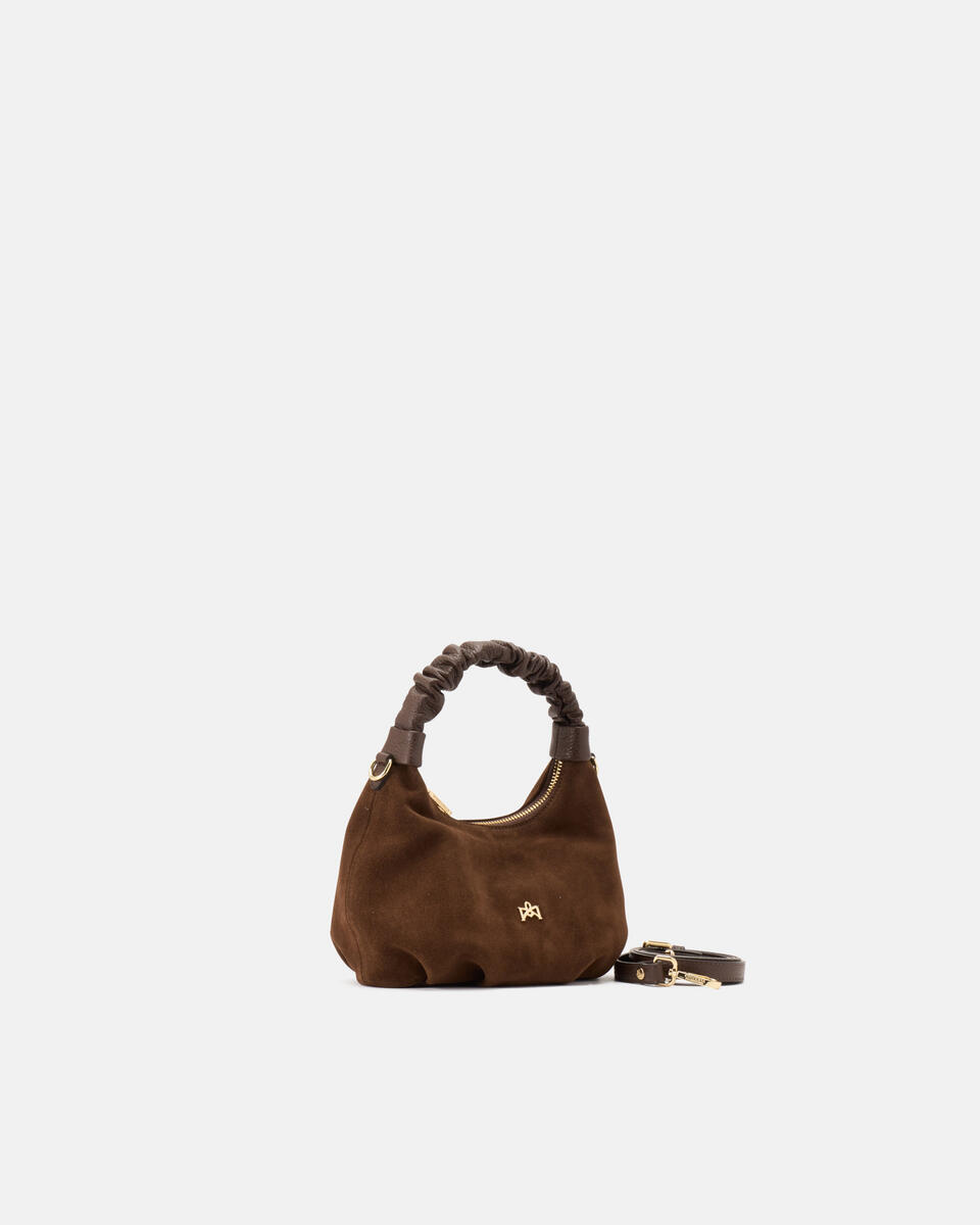 SMALL HOBO BAG Chocolate  - Tote Bags - Women's Bags - Bags - Cuoieria Fiorentina
