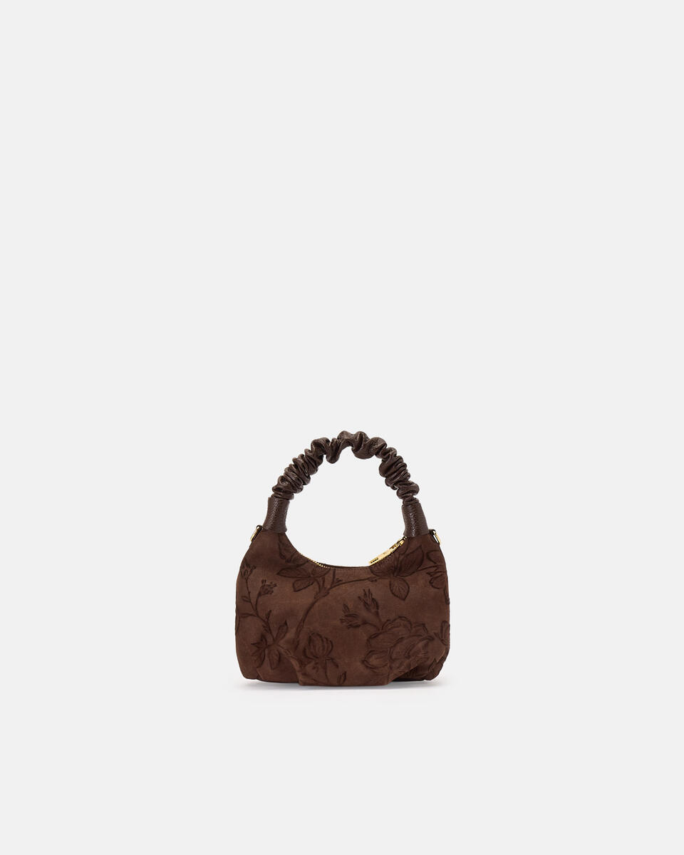 Chop small hobo Camoscio Mimì Cioccolato  - Tote Bag - Borse Donna - Borse - Cuoieria Fiorentina