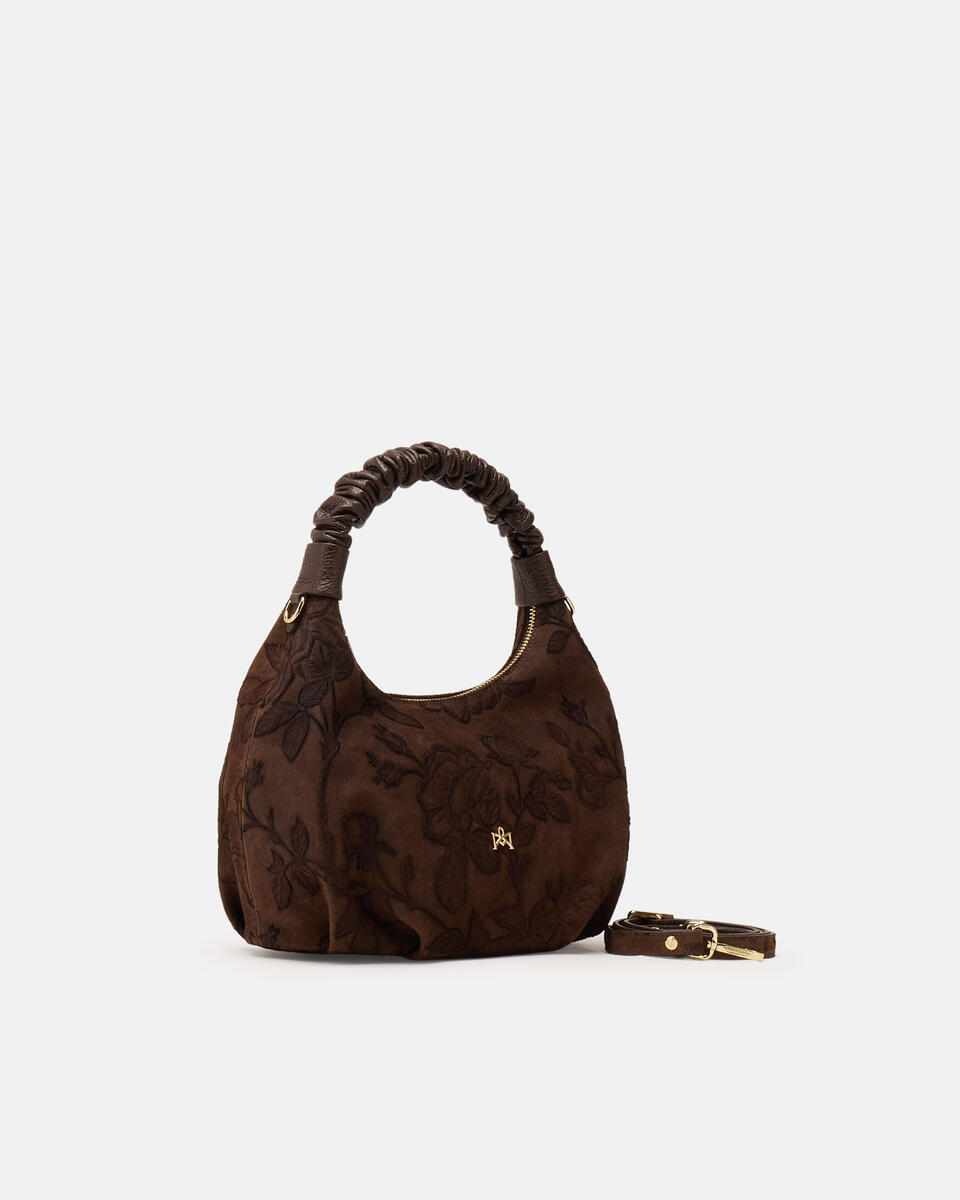 Chop medium hobo Camoscio Mimì Cioccolato  - Tote Bag - Borse Donna - Borse - Cuoieria Fiorentina