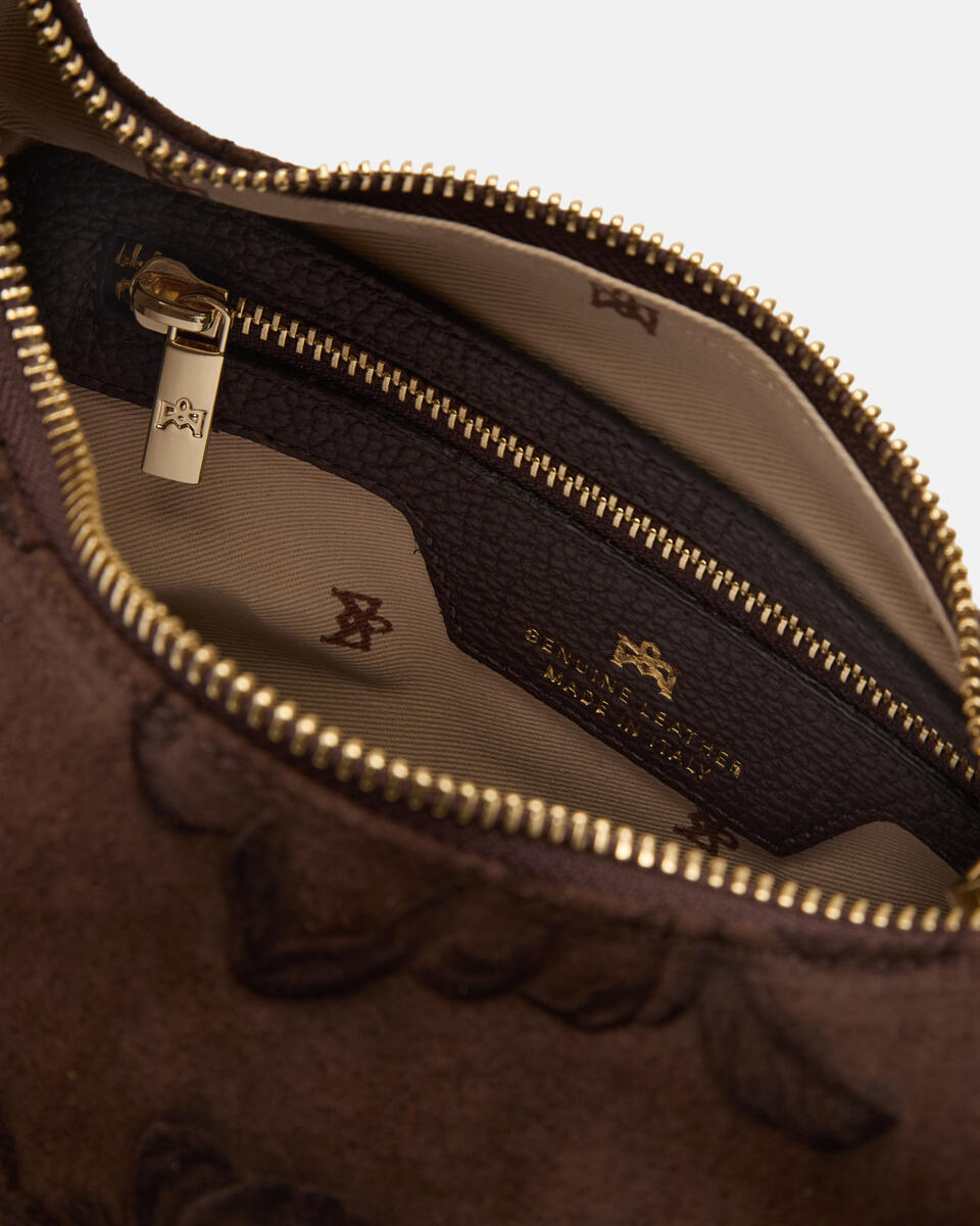 Chop medium hobo Camoscio Mimì Cioccolato  - Tote Bag - Borse Donna - Borse - Cuoieria Fiorentina