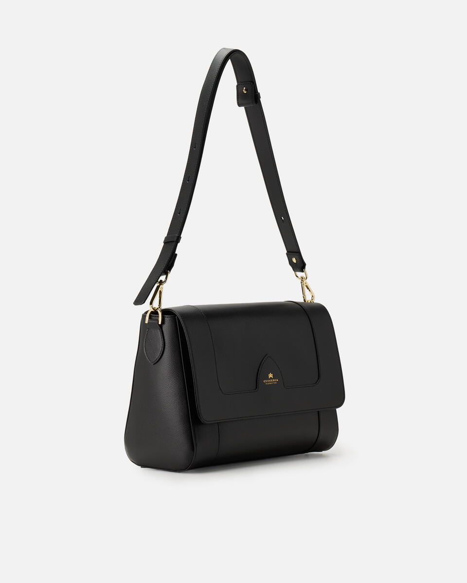 FLAP BAG Black  - Shoulder Bags - Women's Bags - Bags - Cuoieria Fiorentina